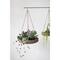 Hello Honey® Handwoven Hanging Rattan Baskets with Rope Hangers Set